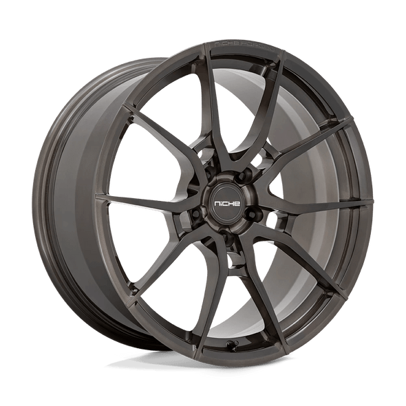 Niche T111 KANAN 20x10.5 ET35 5x112 66.56mm BRUSHED CANDY SMOKE (Load Rated 726kg)