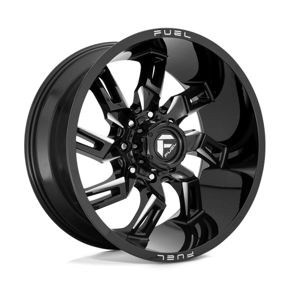 Fuel D747 LOCKDOWN 20x9 ET1 8x170 125.10mm GLOSS BLACK MILLED (Load Rated 1678kg)