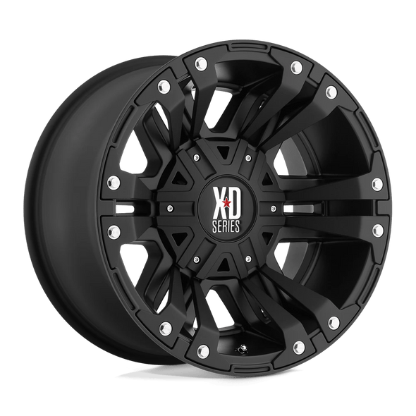 XD XD822 MONSTER II 17x9 ET-12 5x114/127 72.56mm MATTE BLACK (Load Rated 1134kg)