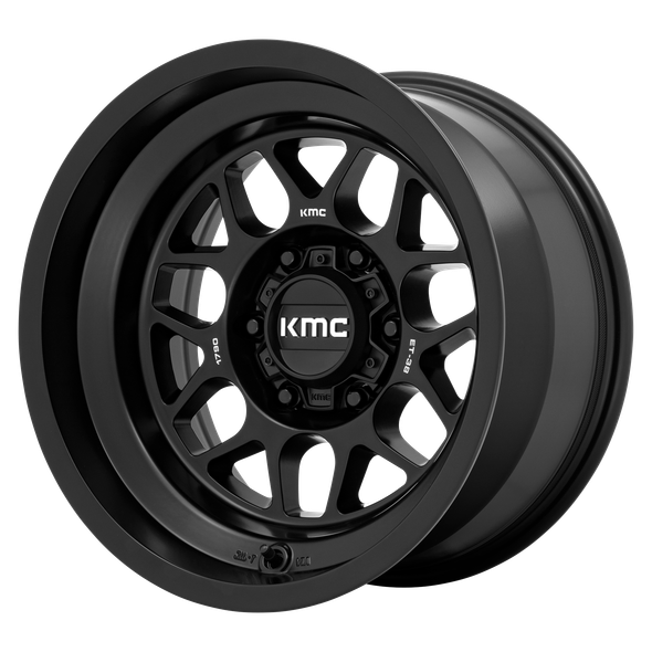 KMC KM725 TERRA 18x8.5 ET0 6x139.7 106.10mm SATIN BLACK (Load Rated 1134kg)