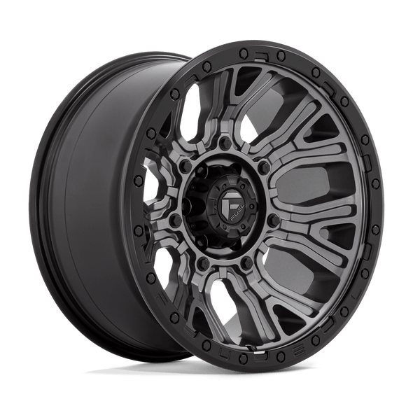 Fuel D825 TRACTION 20x10 ET-18 6x139.7 106.10mm MATTE GUNMETAL W/ BLACK RING (Load Rated 1134kg)