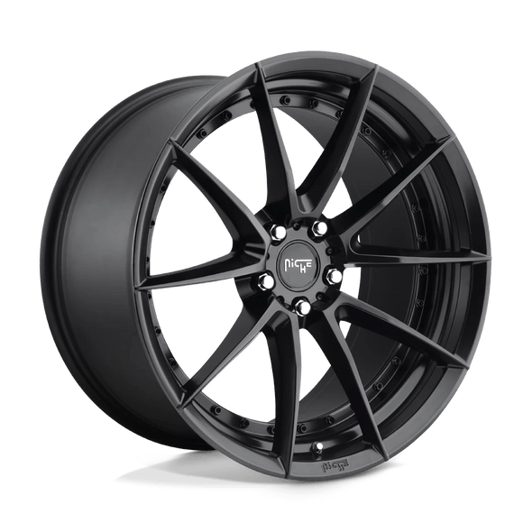 Niche M196 SECTOR 19x9.5 ET40 5x120 72.56mm MATTE BLACK (Load Rated 816kg)