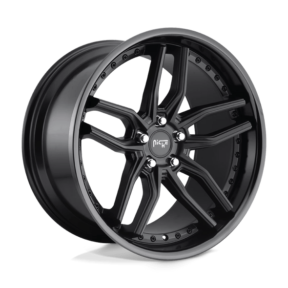 Niche M194 METHOS 19x8.5 ET35 5x120 72.56mm GLOSS BLACK MATTE BLACK (Load Rated 816kg)