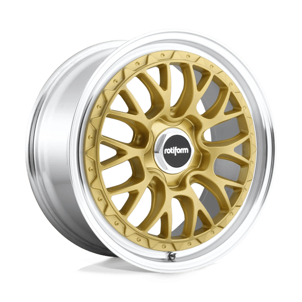 Rotiform R156 LSR 18x8.5 ET35 5x112 66.56mm MATTE GOLD MACHINED (Load Rated 726kg)