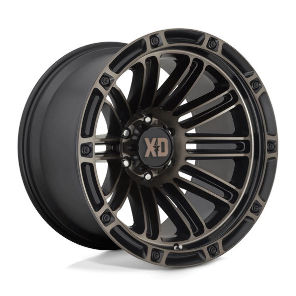 XD XD846 DOUBLE DEUCE 20x9 ET0 6x139.7 106.10mm SATIN BLACK W/ DARK TINT (Load Rated 1134kg)