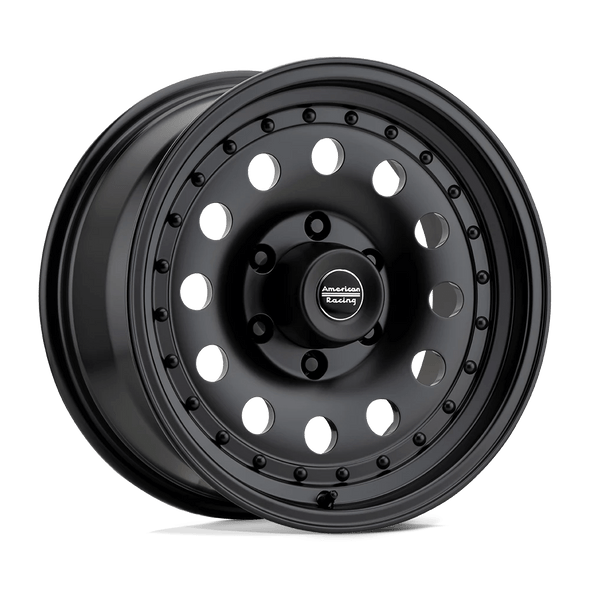 American Racing AR62 OUTLAW II 17x8 ET0 6x140 108.00mm SATIN BLACK (Load Rated 1134kg)