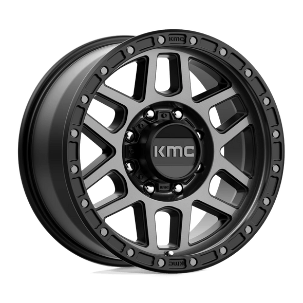 KMC KM544 MESA 18x9 ET18 8x165 125.10mm SATIN BLACK W/ GRAY TINT (Load Rated 1651kg)