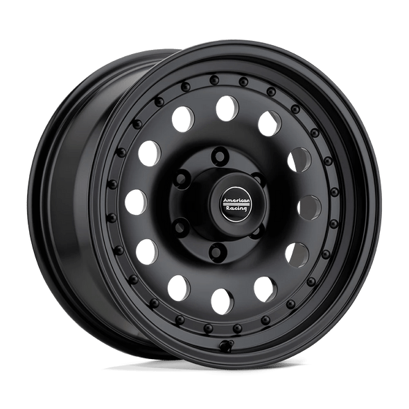 American Racing AR62 OUTLAW II 17x8 ET18 6x140 108.00mm SATIN BLACK (Load Rated 1134kg)