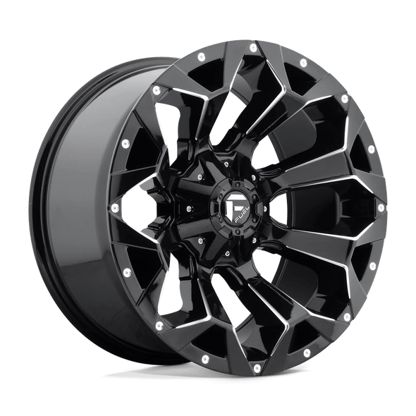 Fuel D576 ASSAULT 20x9 ET19 6x135/139.7 106.10mm GLOSS BLACK MILLED (Load Rated 1134kg)