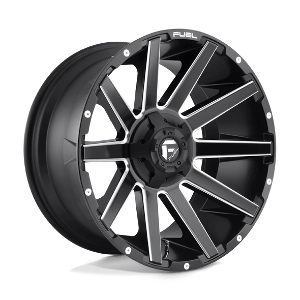 Fuel D616 CONTRA 20x9 ET02 6x135/139.7 106.10mm MATTE BLACK MILLED (Load Rated 1134kg)