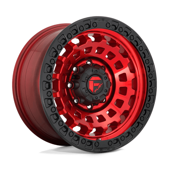 Fuel D632 ZEPHYR 18x9 ET-12 6x135 87.10mm CANDY RED BLACK BEAD RING (Load Rated 1134kg)