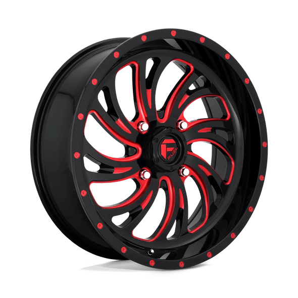 Fuel D642 KOMPRESSOR 20x7 ET13 4x137 110.10mm GLOSS BLACK RED TINTED CLEAR (Load Rated 454kg)