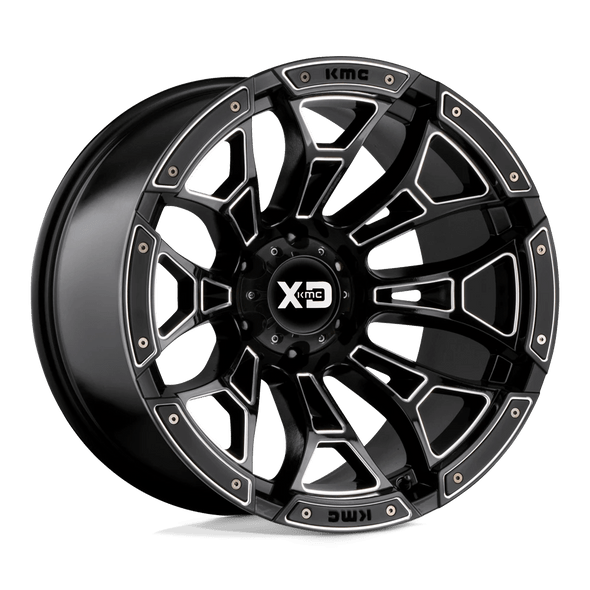 XD XD841 BONEYARD 20x10 ET-18 5x127 71.50mm GLOSS BLACK MILLED (Load Rated 1134kg)
