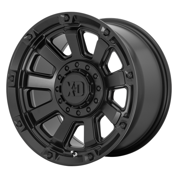 XD XD852 GAUNTLET 17x9 ET0 6x135/139.7 106.10mm SATIN BLACK (Load Rated 1134kg)