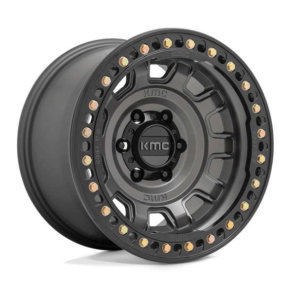 KMC KM236 TANK BEADLOCK 17x9 ET-38 6x140 108.00mm ANTHRACITE (Load Rated 1134kg)