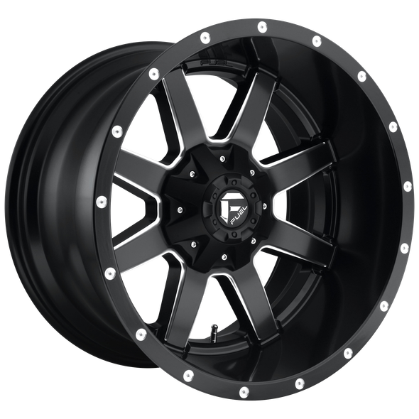Fuel D538 MAVERICK 20x12 ET-44 6x135/139.7 106.10mm MATTE BLACK MILLED (Load Rated 1134kg)