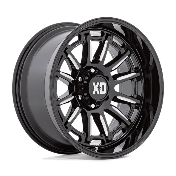 XD XD865 PHOENIX 20x9 ET0 5x140 78.10mm GLOSS BLACK MILLED (Load Rated 1134kg)