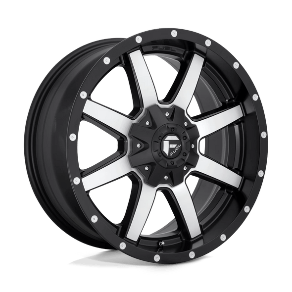 Fuel D537 MAVERICK 20x10 ET-18 8x165 125.10mm MATTE BLACK MACHINED (Load Rated 1678kg)