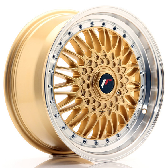 JR Wheels JR9 17x7.5 ET35 5x112/120 Gold w/Machined Lip