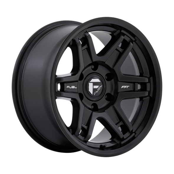 Fuel D836 SLAYER 17x8.5 ET-15 5x127 71.50mm MATTE BLACK (Load Rated 1134kg)