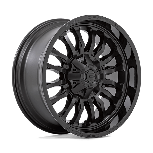 Fuel D796 ARC 22x10 ET-18 8x170 125.10mm MATTE BLACK W/ GLOSS BLACK LIP (Load Rated 1678kg)