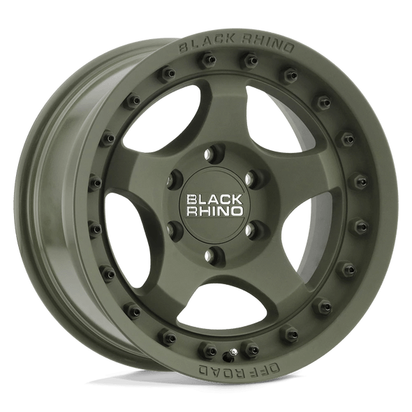 Black Rhino BANTAM 16x8 ET-10 5x127 71.50mm OLIVE DRAB GREEN (Load Rated 1111kg)