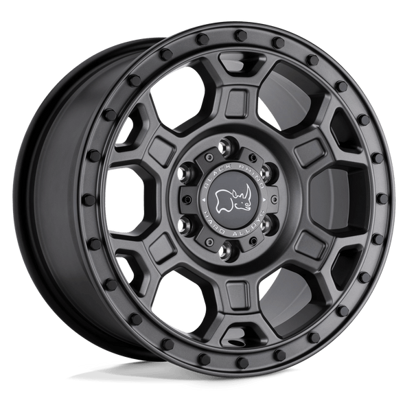 Black Rhino MIDHILL 17x8 ET38 6x130 84.10mm MATTE GUNMETAL W/ BLACK BOLTS (Load Rated 1497kg)