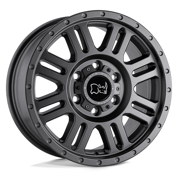 Black Rhino YELLOWSTONE 17x8 ET38 6x130 84.10mm MATTE GUNMETAL (Load Rated 1497kg)