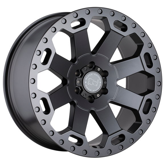 Black Rhino WARLORD 17x9 ET-12 6x139.7 112.10mm MATTE GUNMETAL (Load Rated 1020kg)