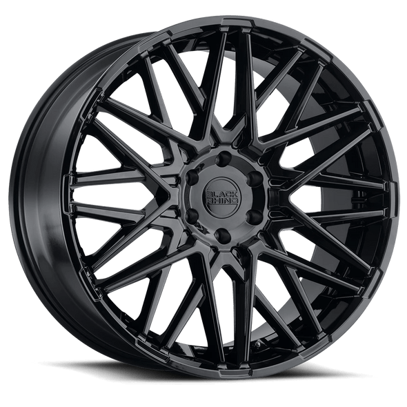 Black Rhino MOROCCO 18x8.5 ET0 6x139.7 112.10mm GLOSS BLACK (Load Rated 1134kg)