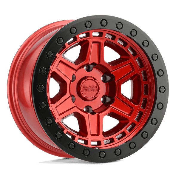 Black Rhino RENO 18x9.5 ET0 5x127 71.50mm CANDY RED W/ BLACK RING & BOLTS (Load Rated 1111kg)
