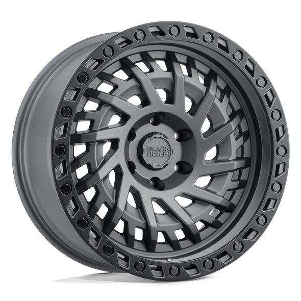 Black Rhino SHREDDER 18x9.5 ET0 5x127 71.50mm MATTE GUNMETAL W/ BLACK RING (Load Rated 1020kg)