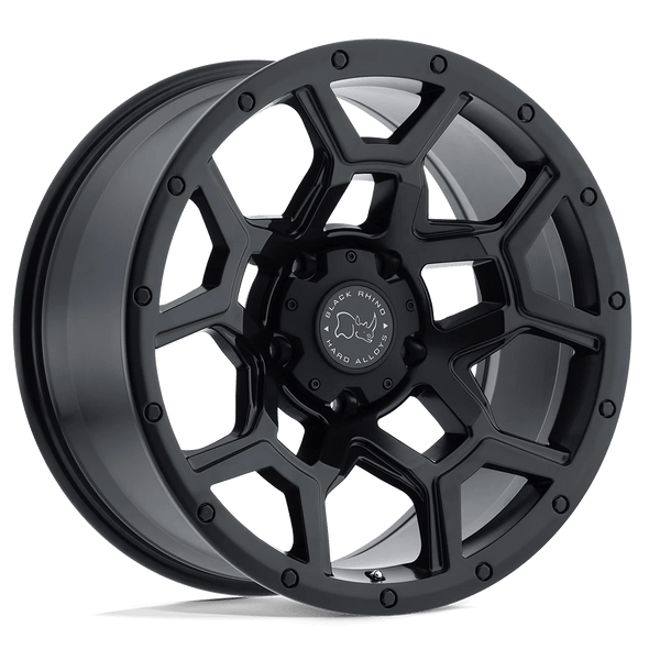 Black Rhino OVERLAND 20x9.5 ET6 5x150 110.10mm MATTE BLACK (Load Rated 1111kg)