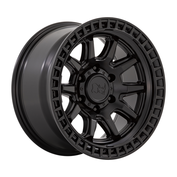 Black Rhino CALICO 17x8.5 ET-10 5x127 71.50mm MATTE BLACK (Load Rated 1134kg)