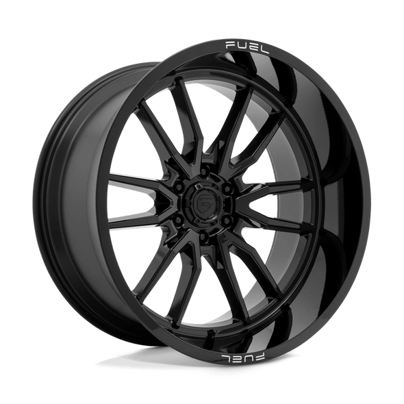 Fuel D760 CLASH 24x12 ET-44 6x135 87.10mm GLOSS BLACK (Load Rated 1134kg)