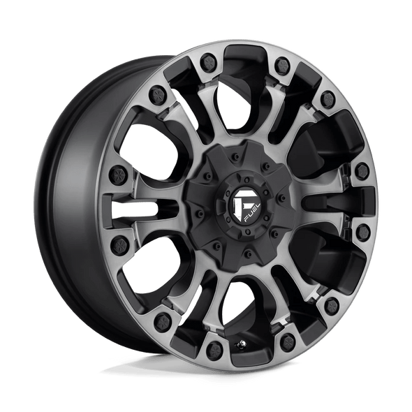 Fuel D569 VAPOR 20x9 ET20 8x165 125.10mm MATTE BLACK DOUBLE DARK TINT (Load Rated 1678kg)