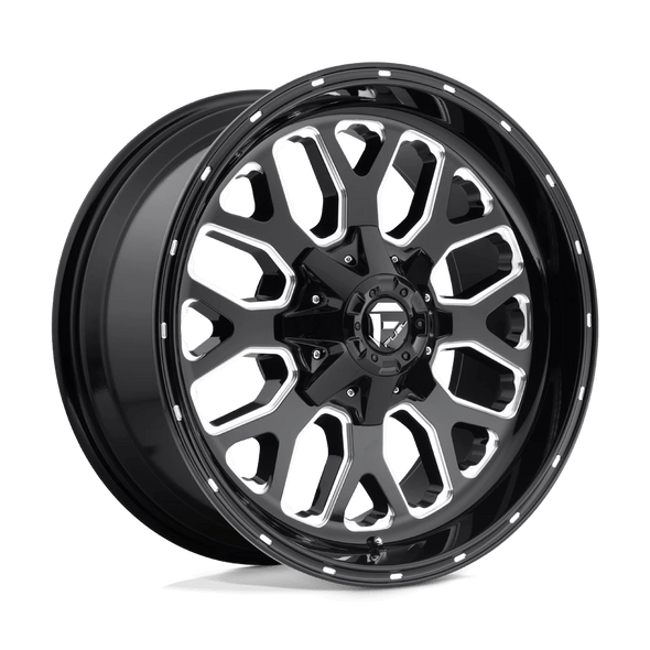 Fuel D588 TITAN 20x10 ET-18 5x139.7/150 110.10mm GLOSS BLACK MILLED (Load Rated 1134kg)