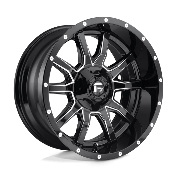 Fuel D627 VANDAL 20x10 ET-18 5x140/150 110.10mm GLOSS BLACK MILLED (Load Rated 1134kg)