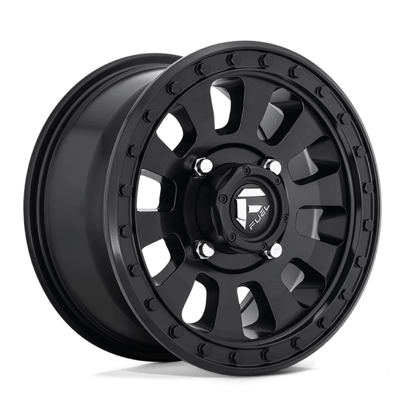 Fuel D630 TACTIC 15x7 ET38 4x156 132.00mm MATTE BLACK (Load Rated 454kg)