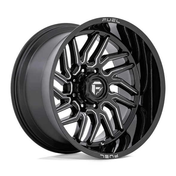 Fuel D807 HURRICANE 22x12 ET-44 6x135 87.10mm GLOSS BLACK MILLED (Load Rated 1134kg)