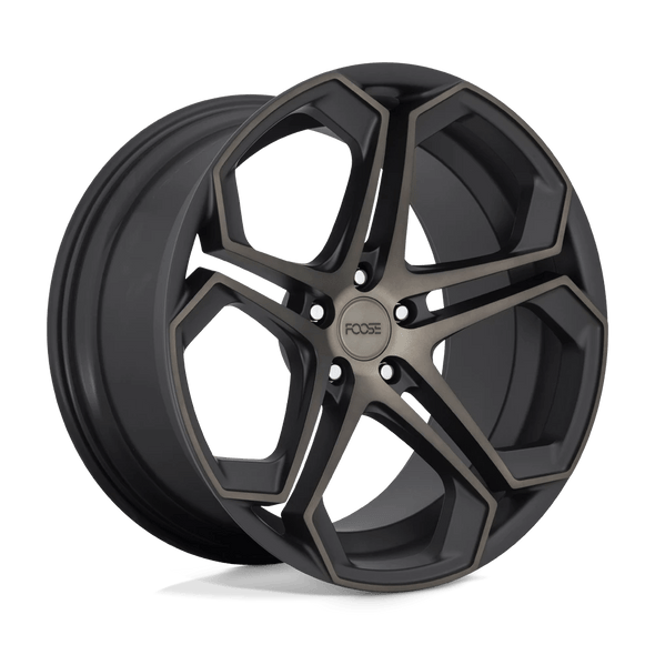 Foose F168 IMPALA 20x9 ET35 5x120 72.56mm MATTE MACHINED DOUBLE DARK TINT (Load Rated 862kg)