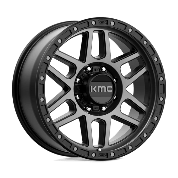 KMC KM544 MESA 20x9 ET18 8x180 124.20mm SATIN BLACK W/ GRAY TINT (Load Rated 1651kg)