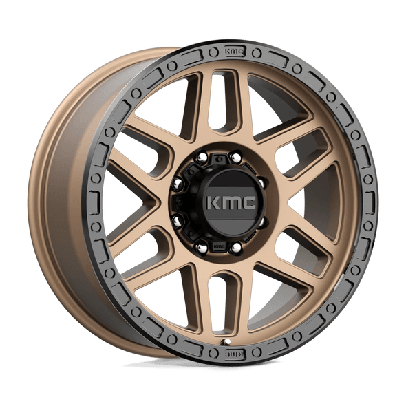 KMC KM544 MESA 20x9 ET18 8x180 124.20mm MATTE BRONZE W/ BLACK LIP (Load Rated 1651kg)