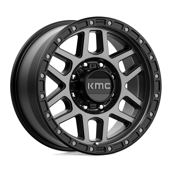 KMC KM544 MESA 18x9 ET18 8x180 124.20mm SATIN BLACK W/ GRAY TINT (Load Rated 1651kg)