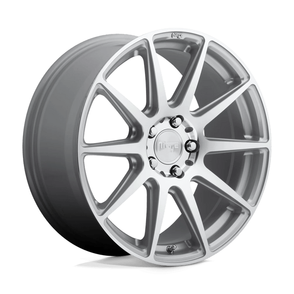 Niche M146 ESSEN 18x8 ET40 5x114 72.56mm GLOSS SILVER MACHINED (Load Rated 726kg)
