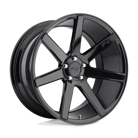 Niche M168 VERONA 19x8.5 ET35 5x120 72.56mm GLOSS BLACK (Load Rated 726kg)