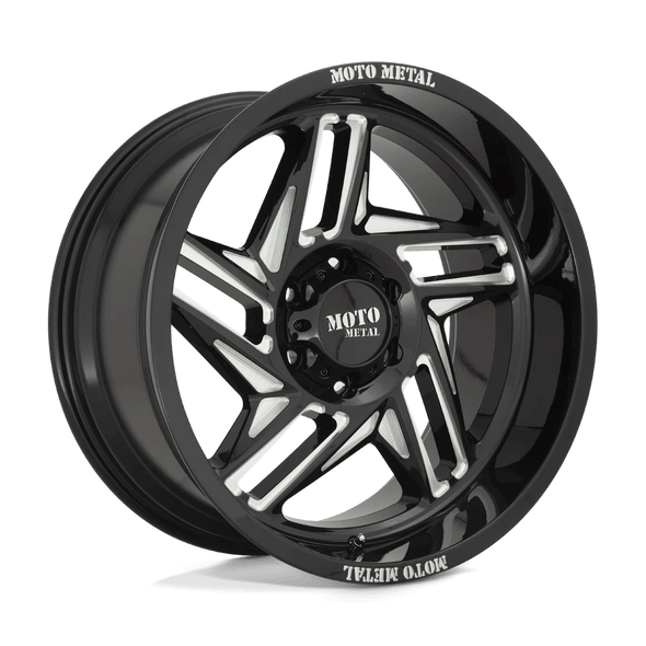 Moto Metal MO996 RIPSAW 20x10 ET-18 6x140 106.10mm GLOSS BLACK MILLED (Load Rated 1134kg)