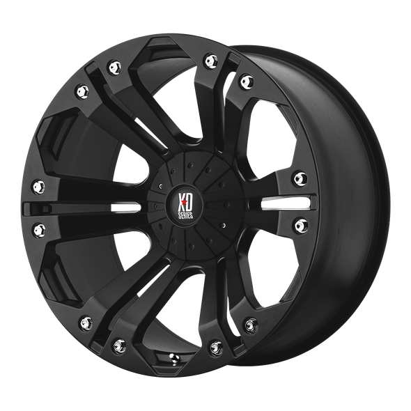 XD XD778 MONSTER 18x9 ET18 6x135/139.7 106.10mm MATTE BLACK (Load Rated 1134kg)