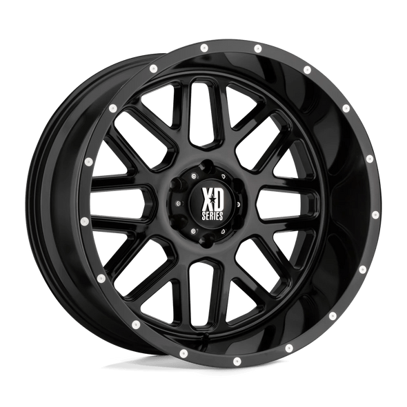 XD XD820 GRENADE 20x9 ET0 8x180 124.20mm GLOSS BLACK (Load Rated 1651kg)