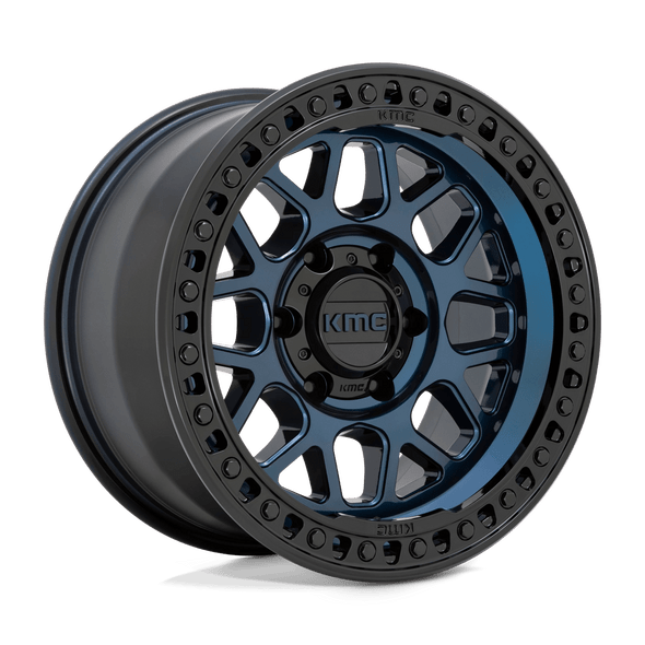 KMC KM549 GRS 17x9 ET-12 6x139.7 106.10mm MIDNIGHT BLUE W/ GLOSS BLACK LIP (Load Rated 1134kg)